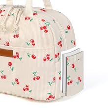 Corduroy lunch bag