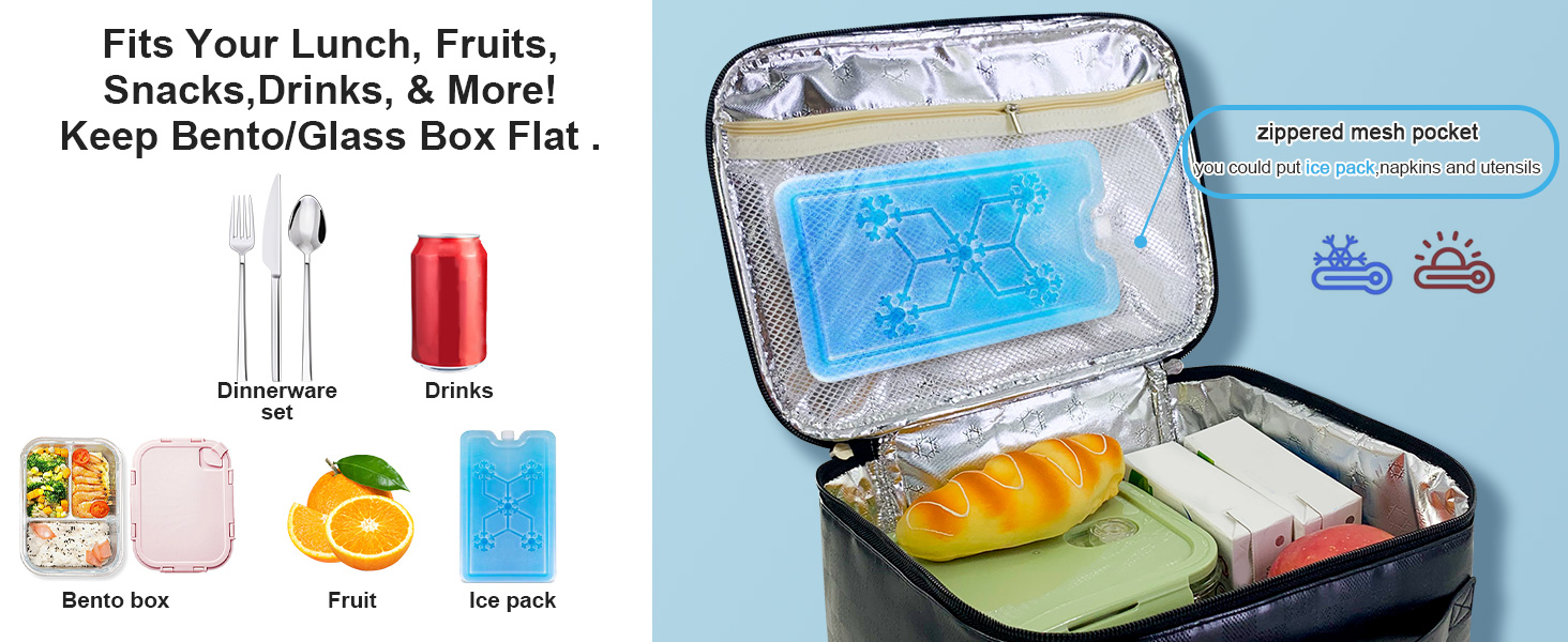 Large Capacity Lunch Box for Women Men